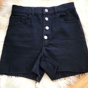 Black High waisted shorts